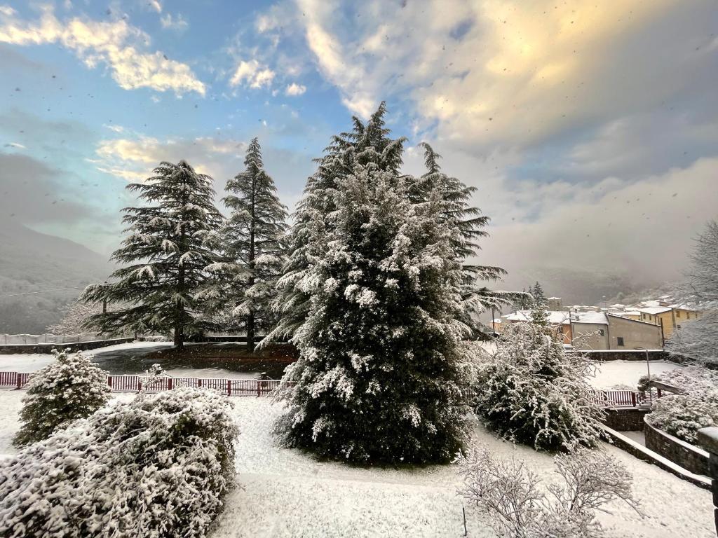 Villa Belvedere di Popiglio v zimě