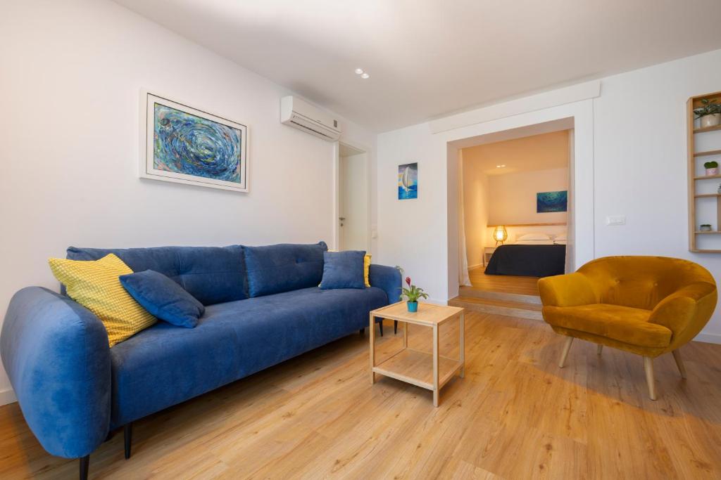 Posezení v ubytování Beachfront Comfort Apartment NIVES