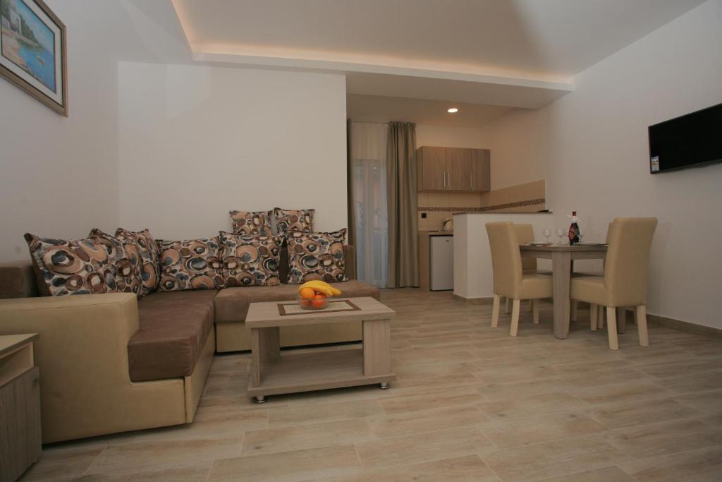 Kuchyň nebo kuchyňský kout v ubytování Apartments Obala - Katić