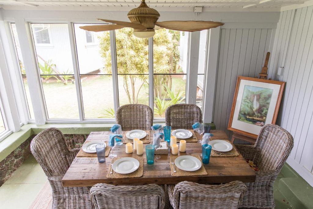 Posezení v ubytování OceanFront Kauai - Harmony TVNC 4247