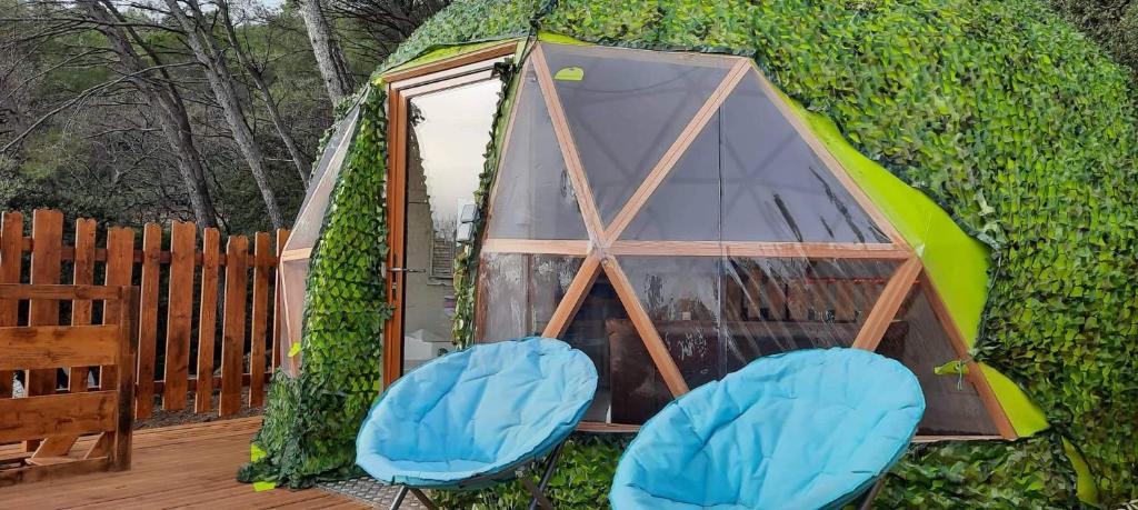 Vườn quanh Domaine de la Tuilière - le dôme insolite avec balneo privative