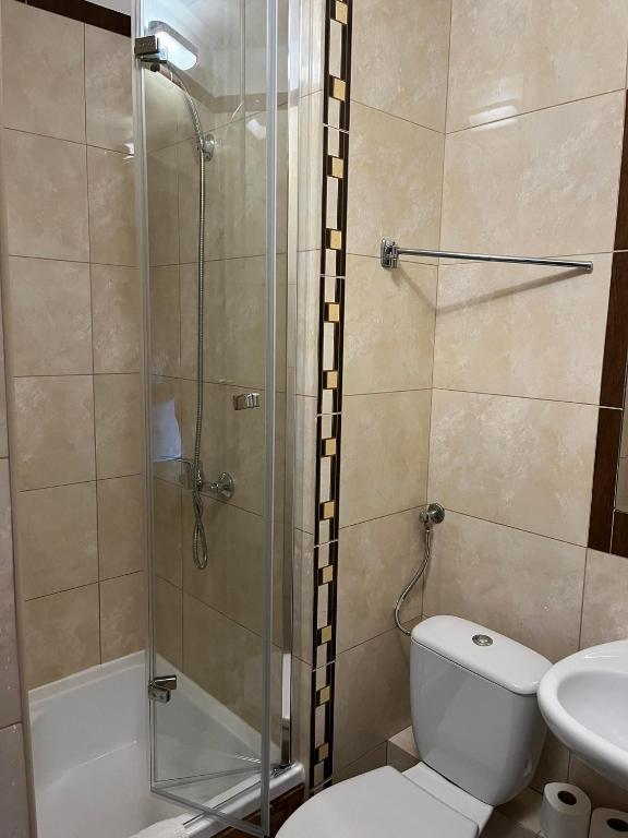 Koupelna v ubytování Pensjonat u Babci