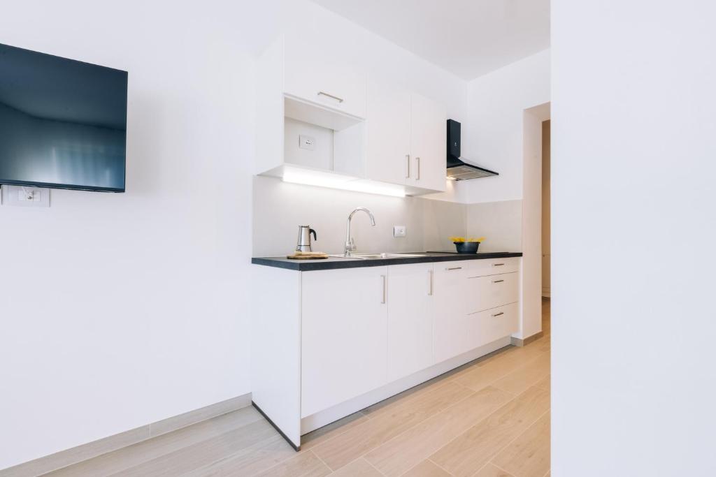 Kuchyň nebo kuchyňský kout v ubytování Residence Martinelli