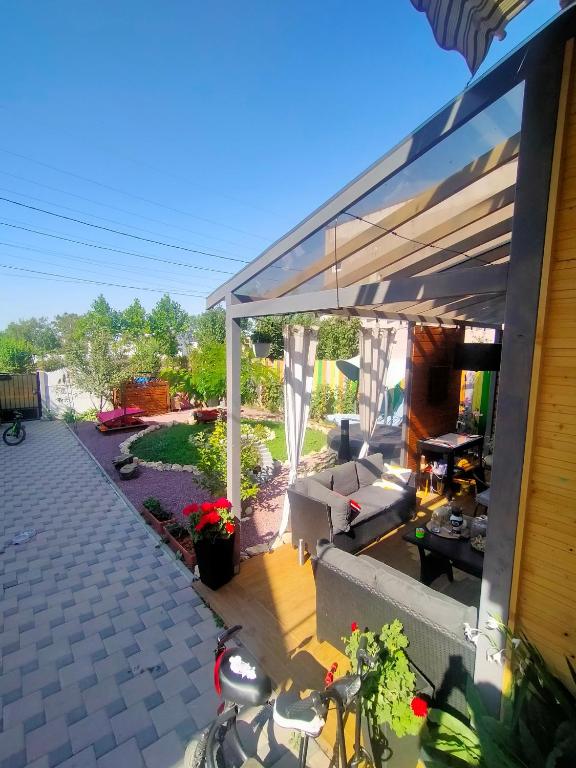 Zahrada ubytování Casa Veseliei