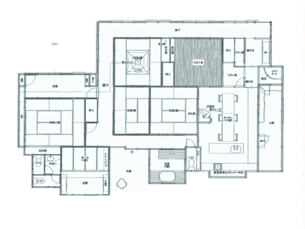 Former Residence Vacation Rental Minamijuan - Vacation STAY 57751vの見取り図または間取り図