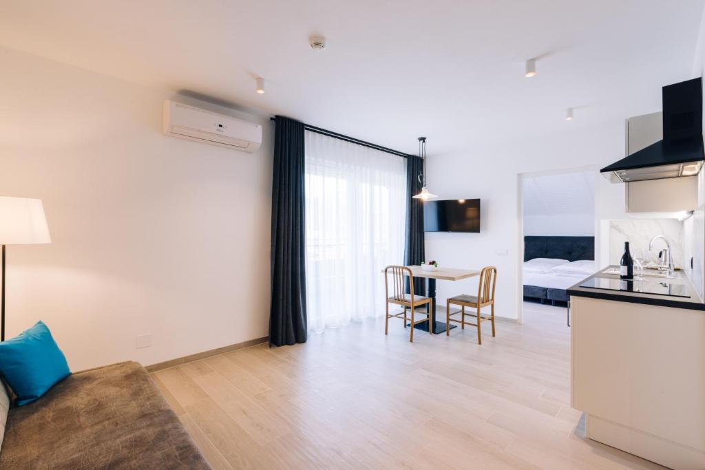 Kuchyň nebo kuchyňský kout v ubytování Residence Martinelli