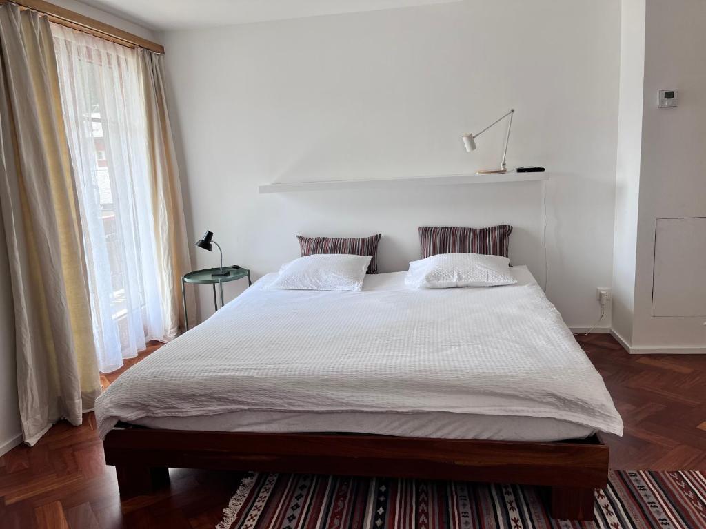 Postel nebo postele na pokoji v ubytování apartment Alpenrose
