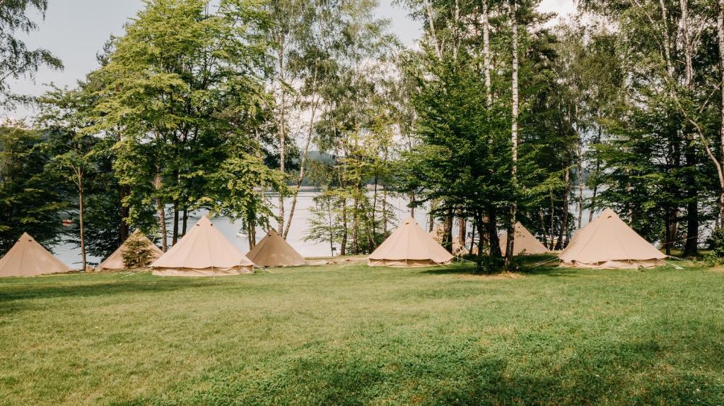 Příroda nedaleko luxury tent