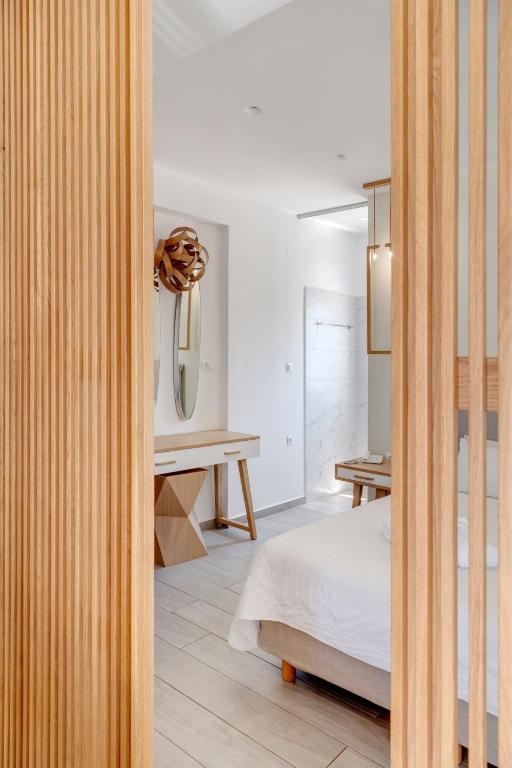 Кровать или кровати в номере Hotel Benois