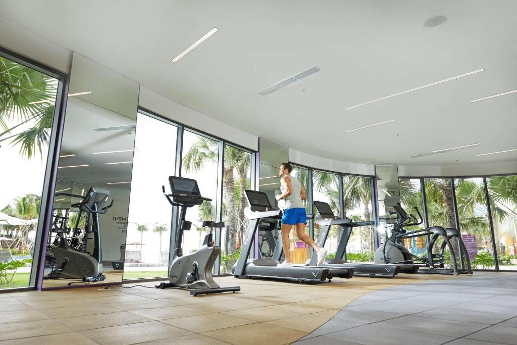 Fitness centrum a/nebo fitness zařízení v ubytování Dhawa Ho Tram
