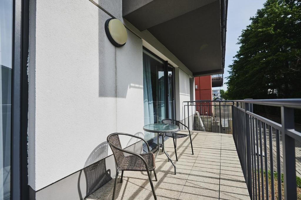 Balkón nebo terasa v ubytování Golden Tulip Gdańsk Residence