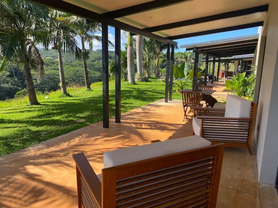 Zahrada ubytování Villa Kamaya, Chamarel