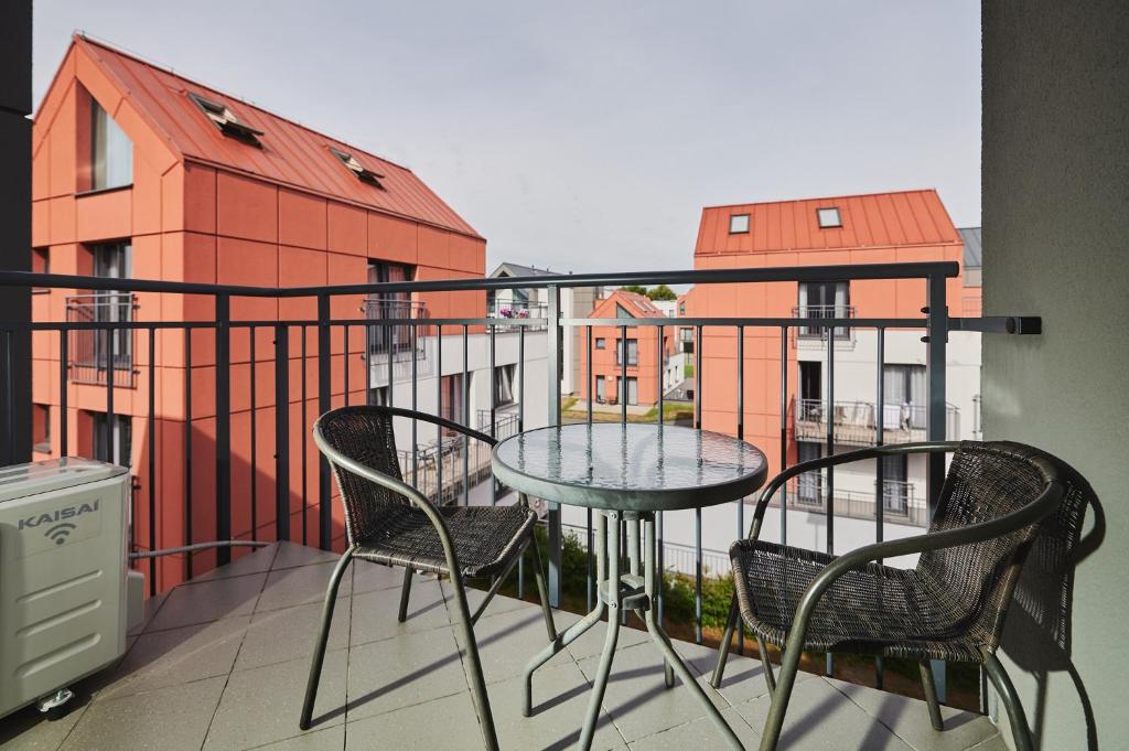 Balkón nebo terasa v ubytování Golden Tulip Gdańsk Residence