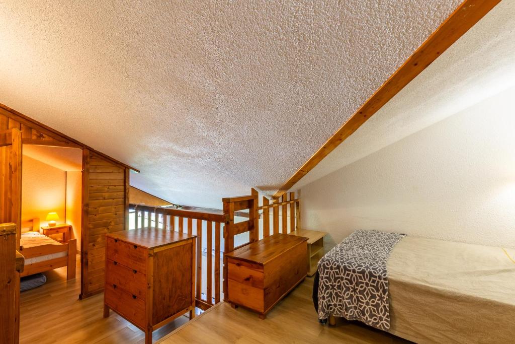 Postel nebo postele na pokoji v ubytování Aravis
