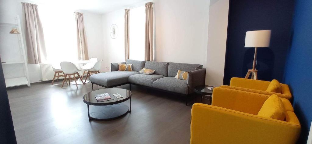 Posezení v ubytování L'appartement du CPW