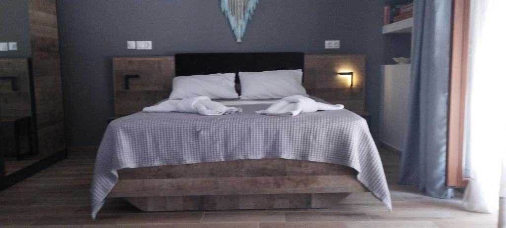 Postel nebo postele na pokoji v ubytování Spartines home