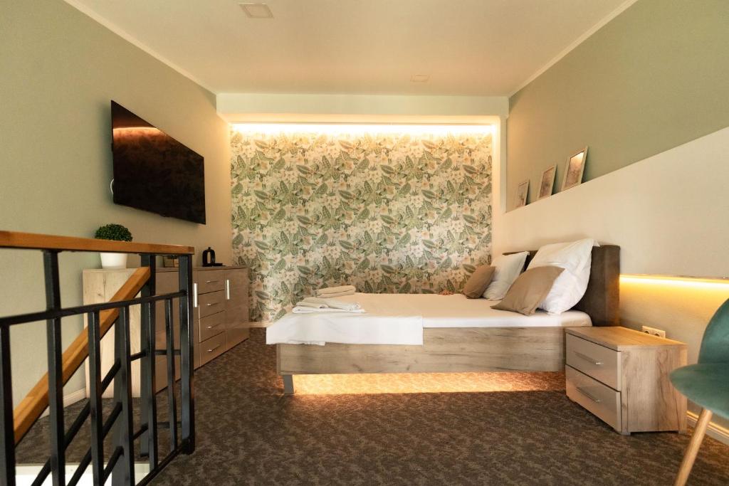 Postel nebo postele na pokoji v ubytování VIVO Loft Short Stay