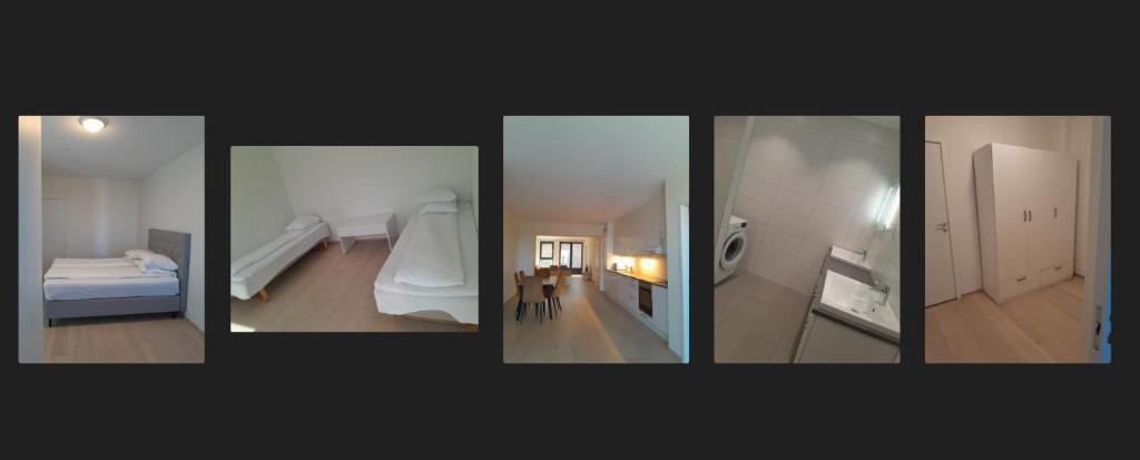 Postel nebo postele na pokoji v ubytování Mitt hotell & apartments