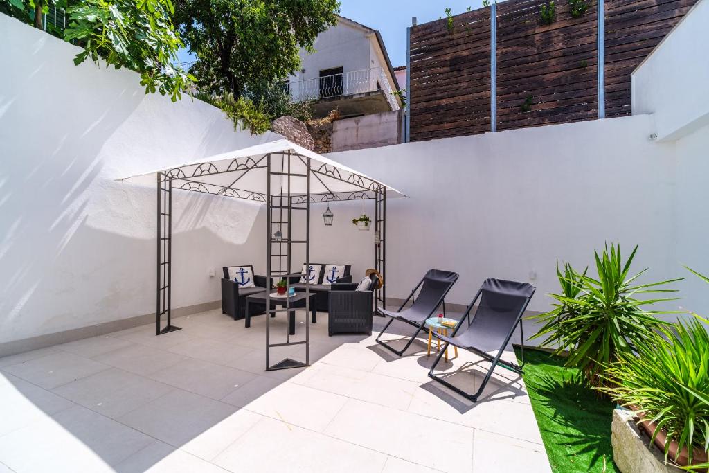 Patio nebo venkovní prostory v ubytování Rooms Anna