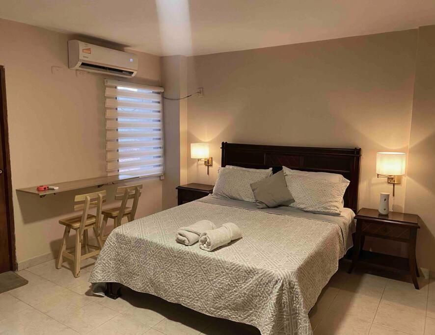 Cama o camas de una habitación en Villa Alicia