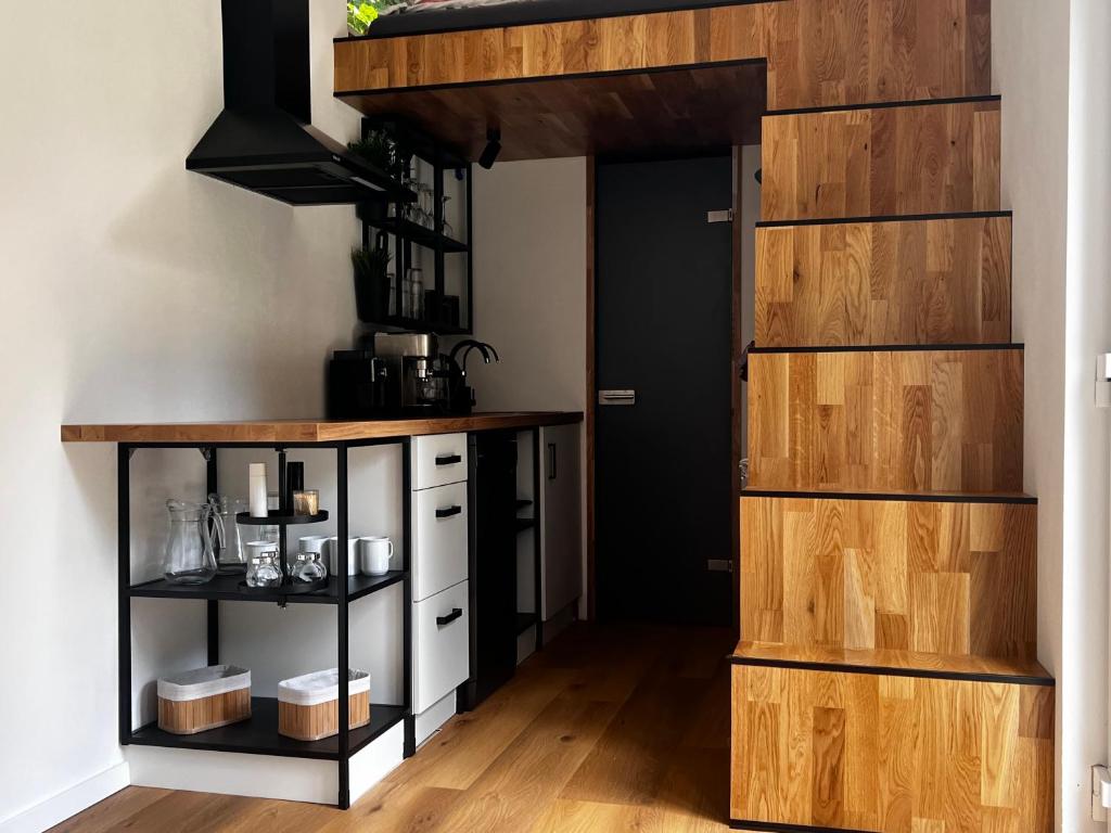Kuchyň nebo kuchyňský kout v ubytování Tiny house Malý gurmán