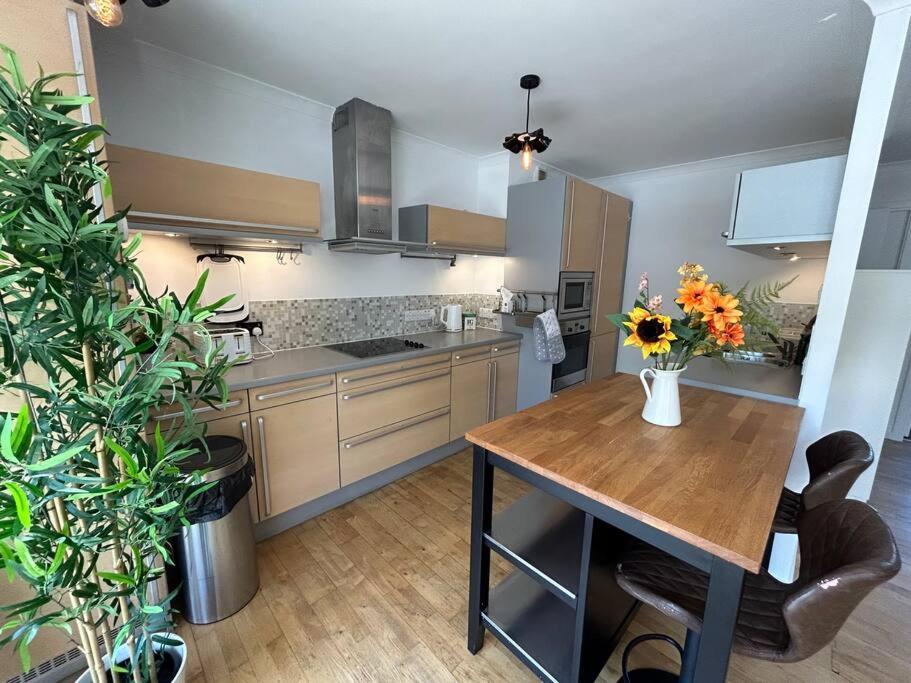 Kuchyňa alebo kuchynka v ubytovaní Homely apartment & Thames view