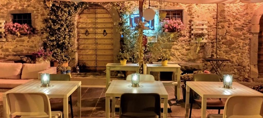 Reštaurácia alebo iné gastronomické zariadenie v ubytovaní B&B Luna & Stelle
