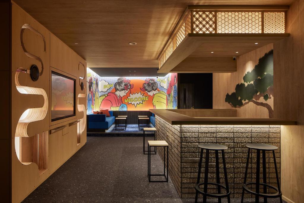 Posezení v ubytování Nagoya Hotel HOQA Hanaironoyu