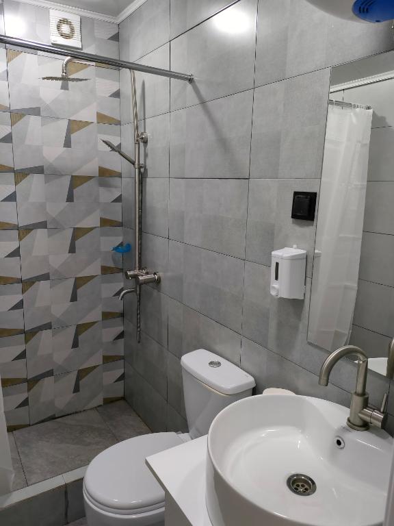 Koupelna v ubytování MATEVOSYAN Hotel