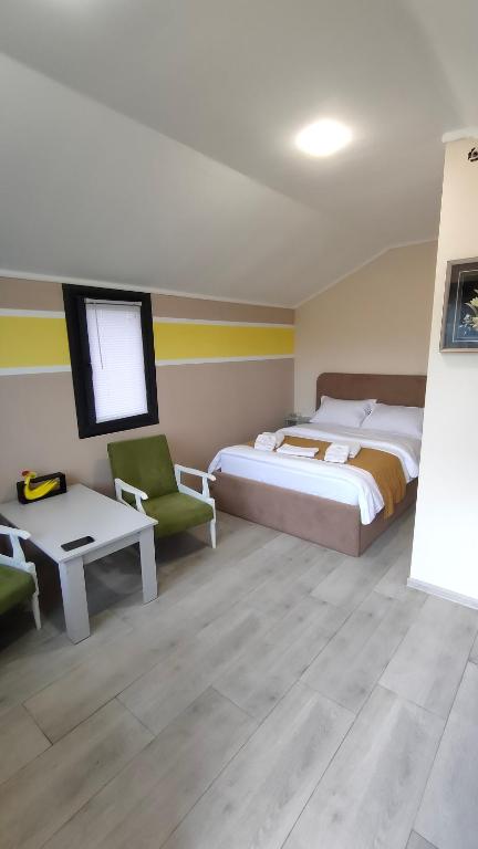 Postel nebo postele na pokoji v ubytování MATEVOSYAN Hotel