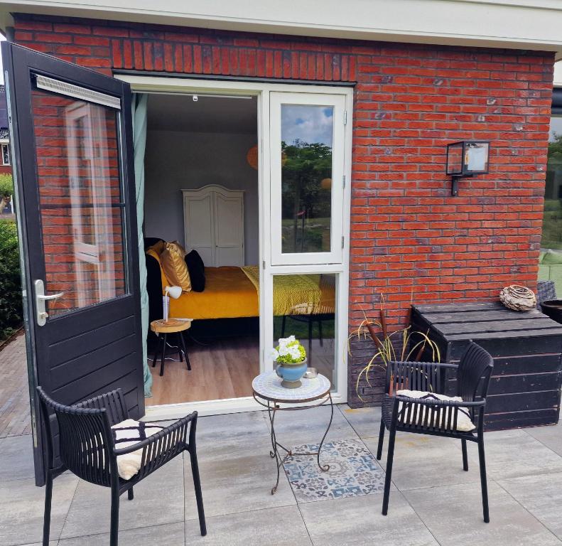 Patio nebo venkovní prostory v ubytování Studio Flevo Batavia