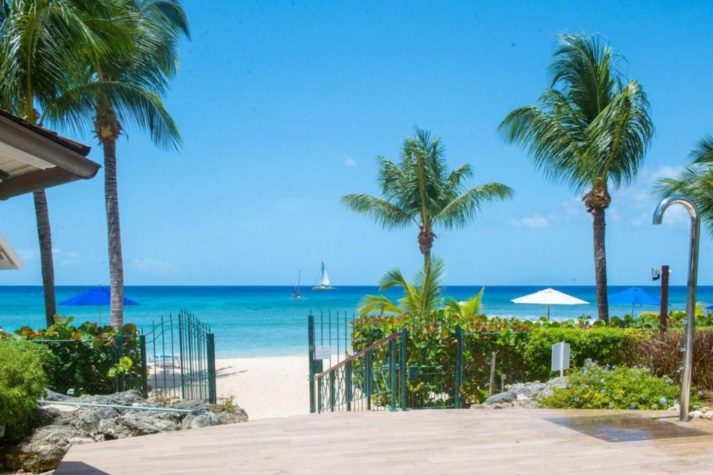 聖彼得的住宿－Sunny Vacation Villas No 14，棕榈树海滩和海洋