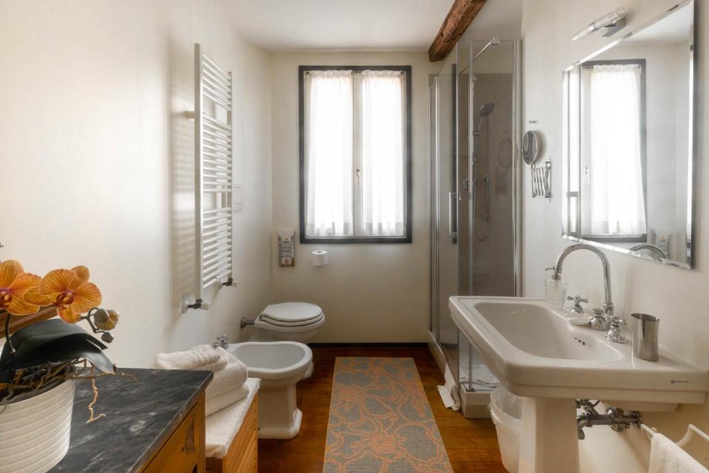 Koupelna v ubytování Campiello Zen B&B