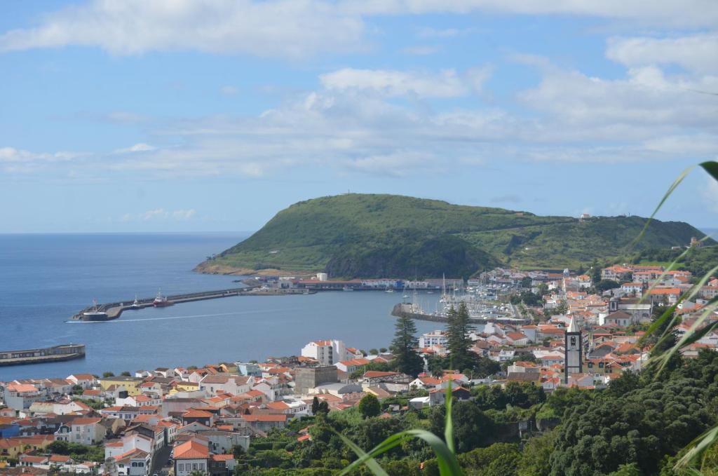 a view of a city and a body of water at Vista do Pilar in Conceição