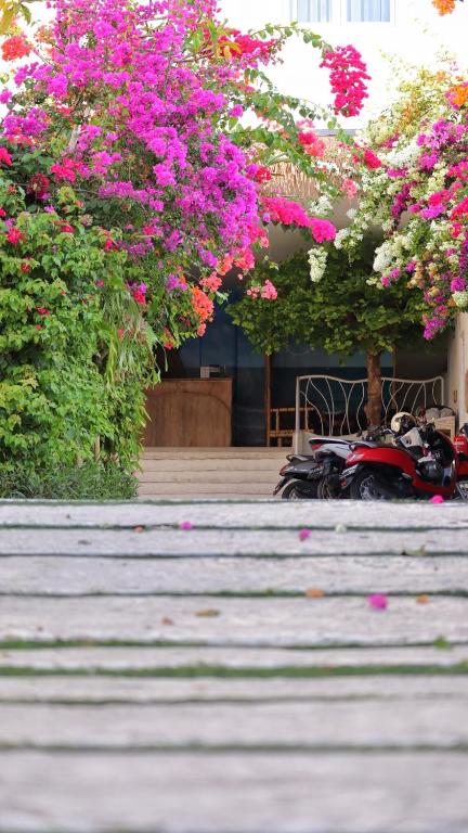 Zahrada ubytování Khaiyyara Jimbaran Bali