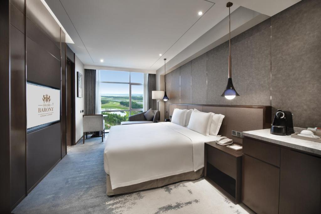 Grand Barony Qingdao Airport Hotel - Quarto De Cama De Luxo