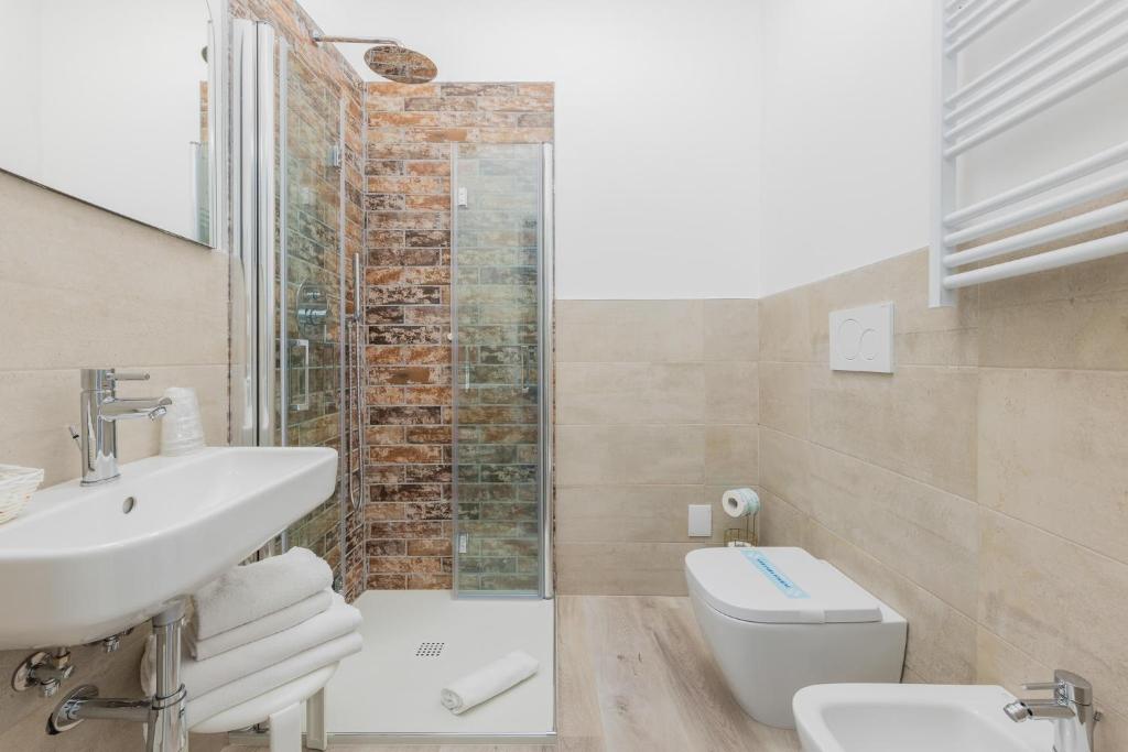Koupelna v ubytování Hotel Madera