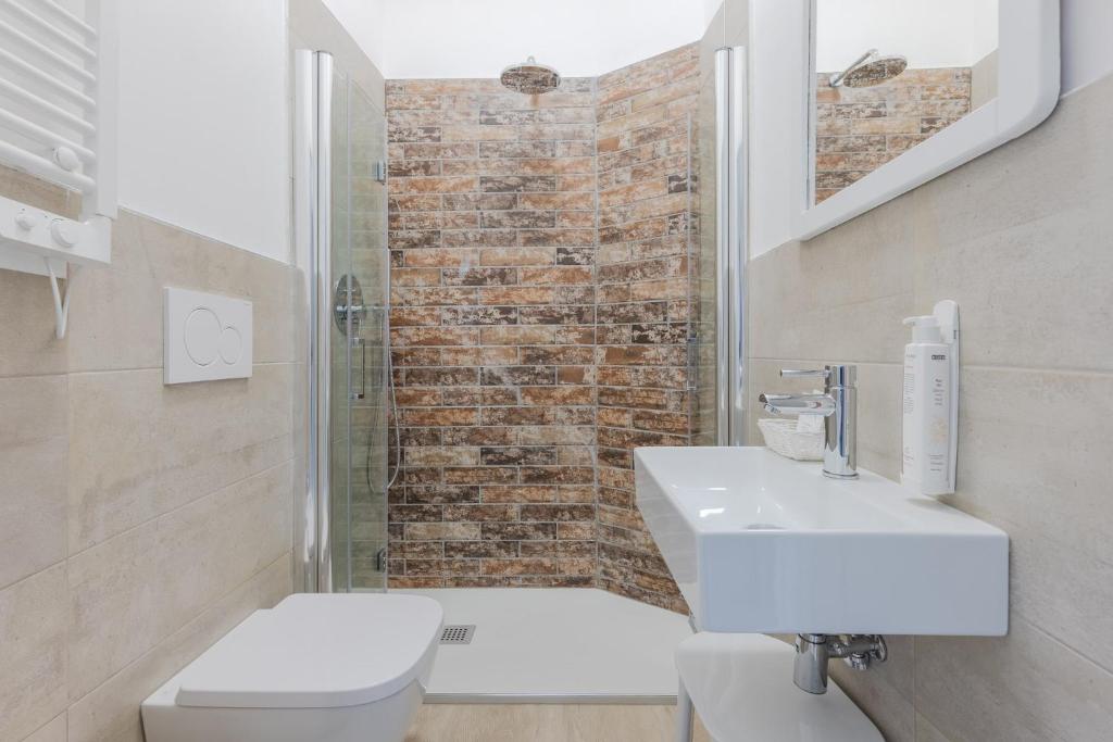 Koupelna v ubytování Hotel Madera