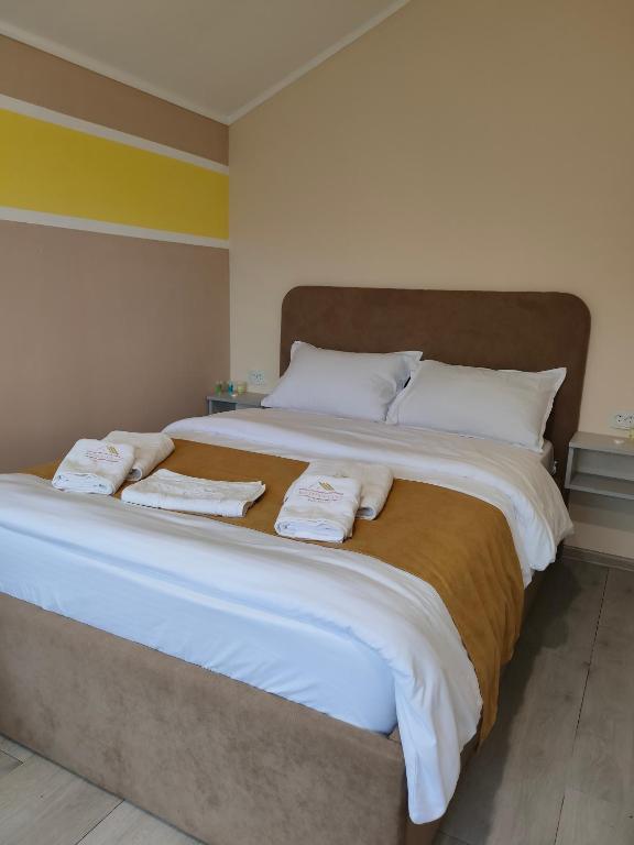 Postel nebo postele na pokoji v ubytování MATEVOSYAN Hotel