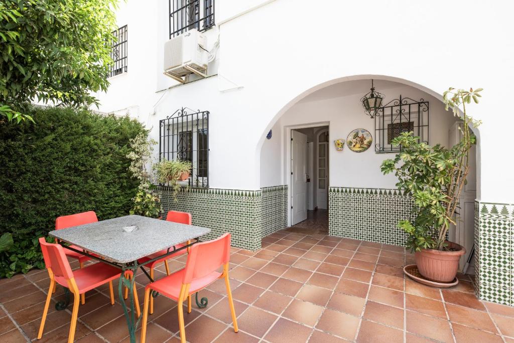 Patio alebo iná vonkajšia časť ubytovania Casa Beramendi