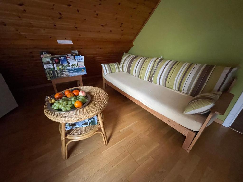 Posezení v ubytování B&B Des Bois Sans Nombre