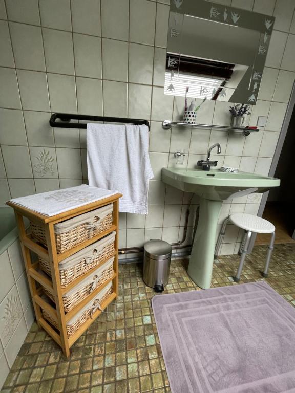 Koupelna v ubytování B&B Des Bois Sans Nombre