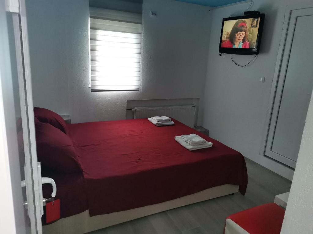 Postel nebo postele na pokoji v ubytování ViP ROOMS PRENOCISTE 026