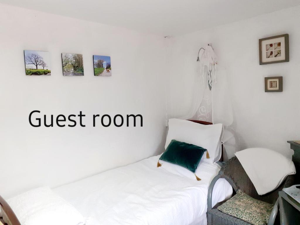 Postel nebo postele na pokoji v ubytování Higher Barton Guest room