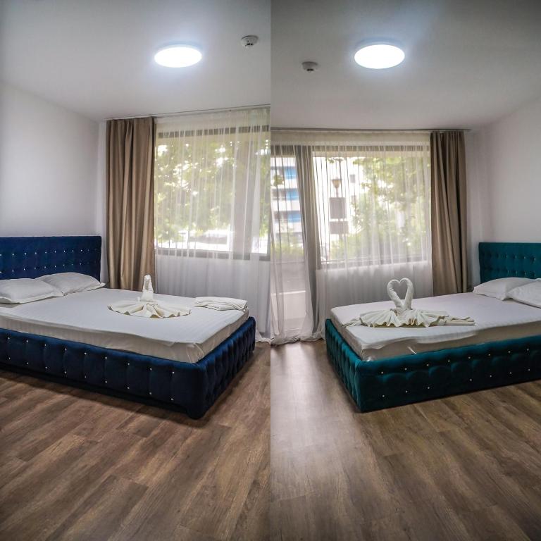 Postel nebo postele na pokoji v ubytování Hotel & MedSpa Siret