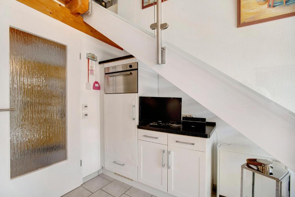 Kuchyň nebo kuchyňský kout v ubytování Backbord 21