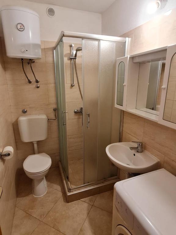 Koupelna v ubytování Apartments Butkovic