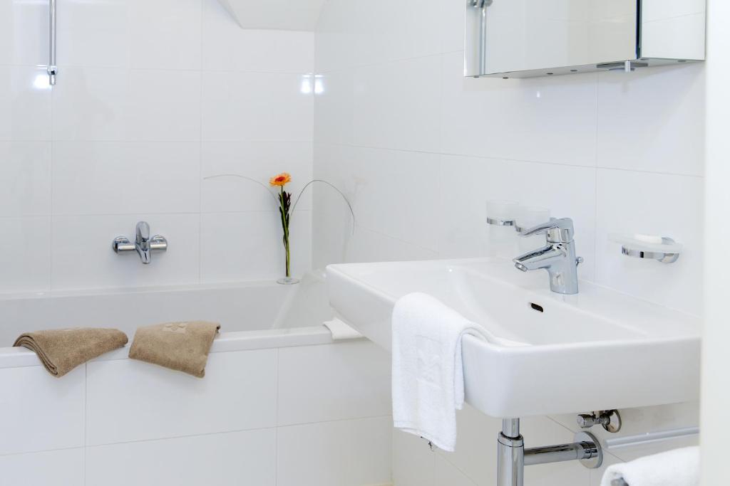 Koupelna v ubytování Moor-Rosl Apartmenthotel
