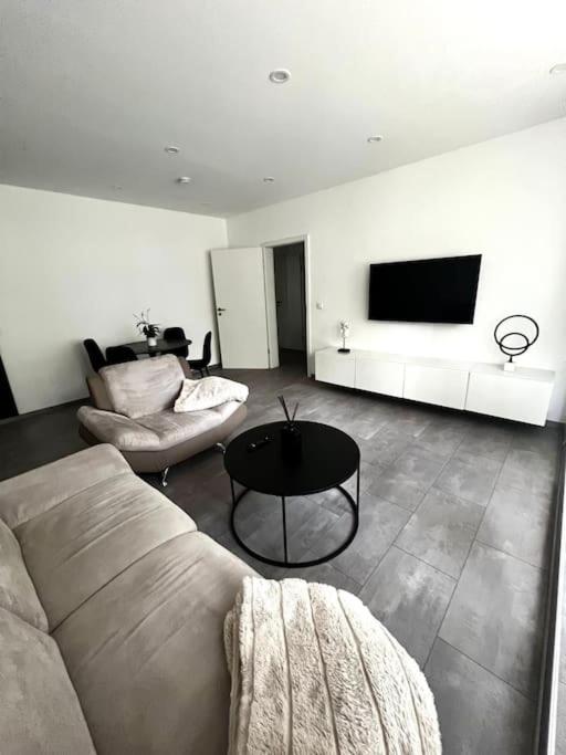 Et opholdsområde på Moderne Stilvolle 2-Zimmer Wohnung in Walle