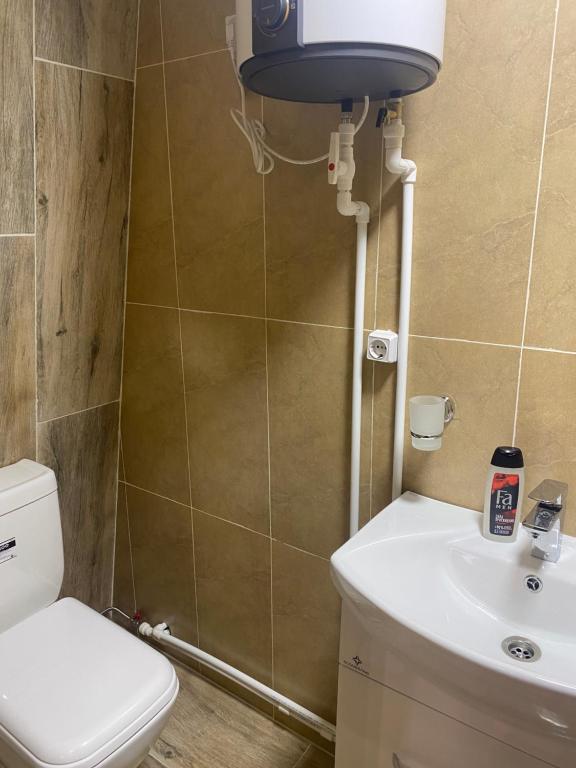 Koupelna v ubytování Eco